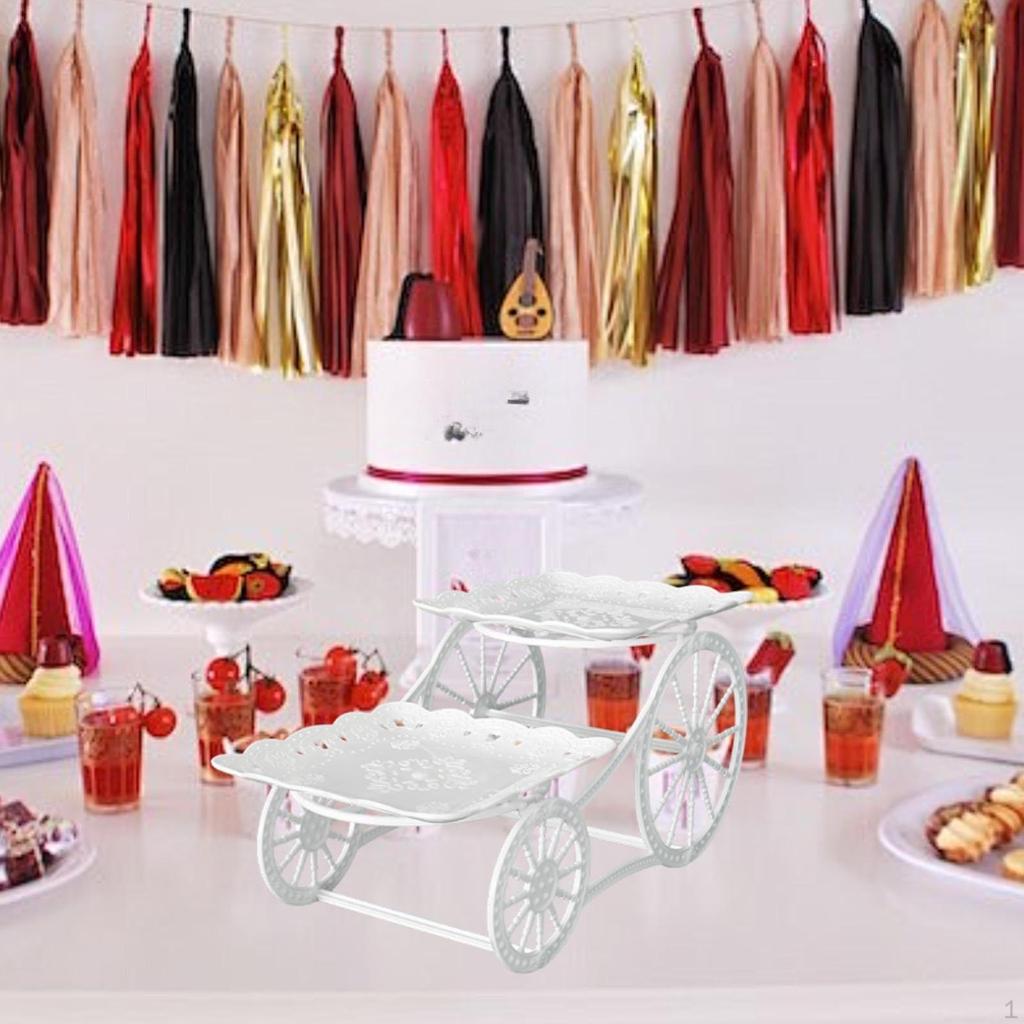 2 schicht Obst Platte Halter Tier Tablett Snack Candy Display Dessert Cupcake Stehen für Wohnzimmer
