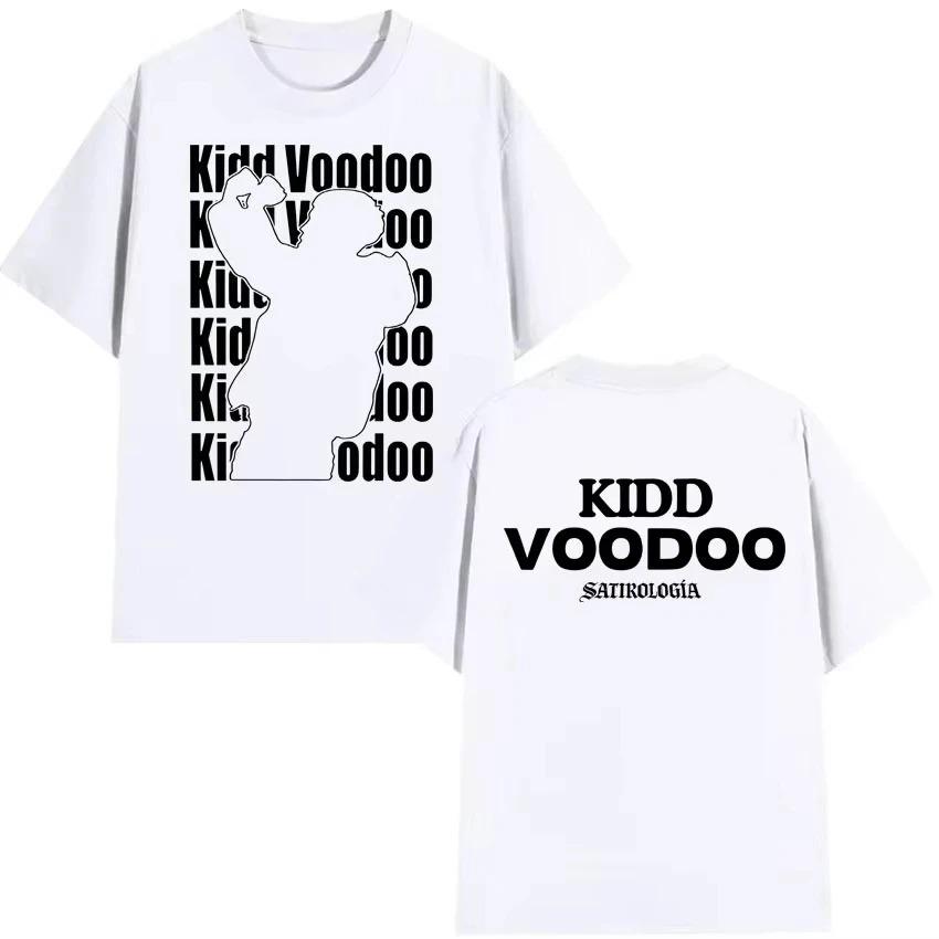 Singer Kidd Voodoo Album Tour 2026 Pattern Fashion Tshirt Summer Mens Women Hiphop Gothic Pure Cotton Retro Shortsleeved Top