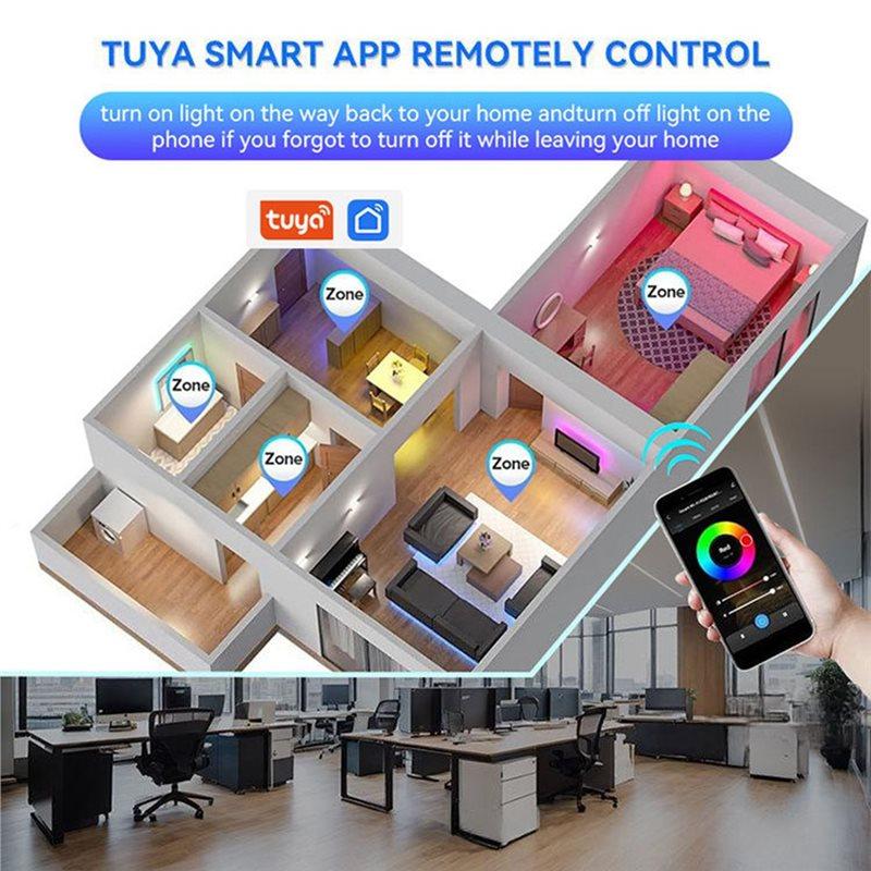 Fresh Wifi& BT 5-In-1 LED Strip Controller Dimmable RGB/RGBW/WW+ CW/RGBCCT Monochrome Smart Life APP DC12-24V Light Management S