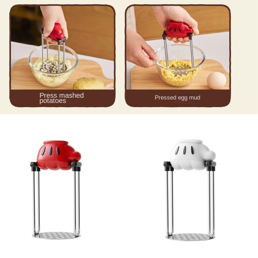 Handpers Handmatige Aardappelstamper Comfort Grip Roestvrij Staal Aardappelpers Handheld Voedselcrusher Knoflookpers Pompoen