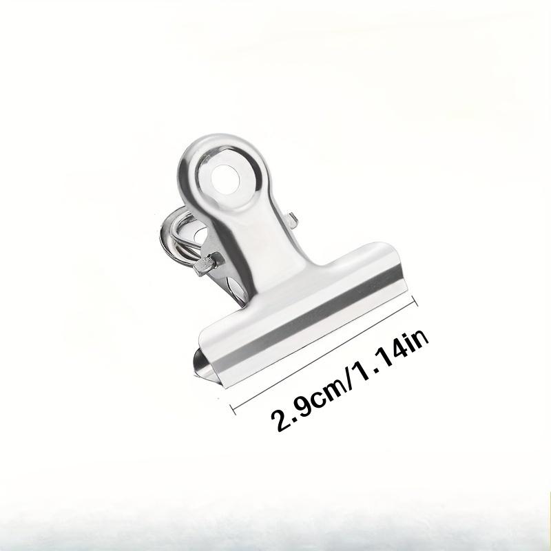 12 Pack Heavy Duty Stainless Steel Food Bag Sealing Clips - Reusable Multi-Purpose Clips for Kitchen, Office, School - Ideal Home Organiz