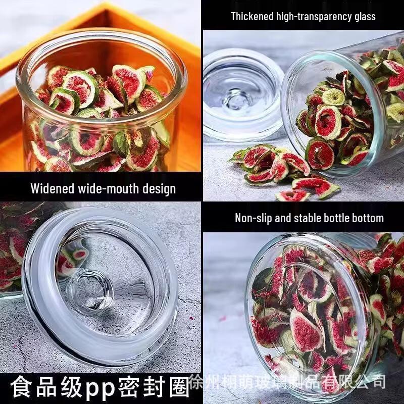 Transparent Glass Multi-functional Storage Jar
