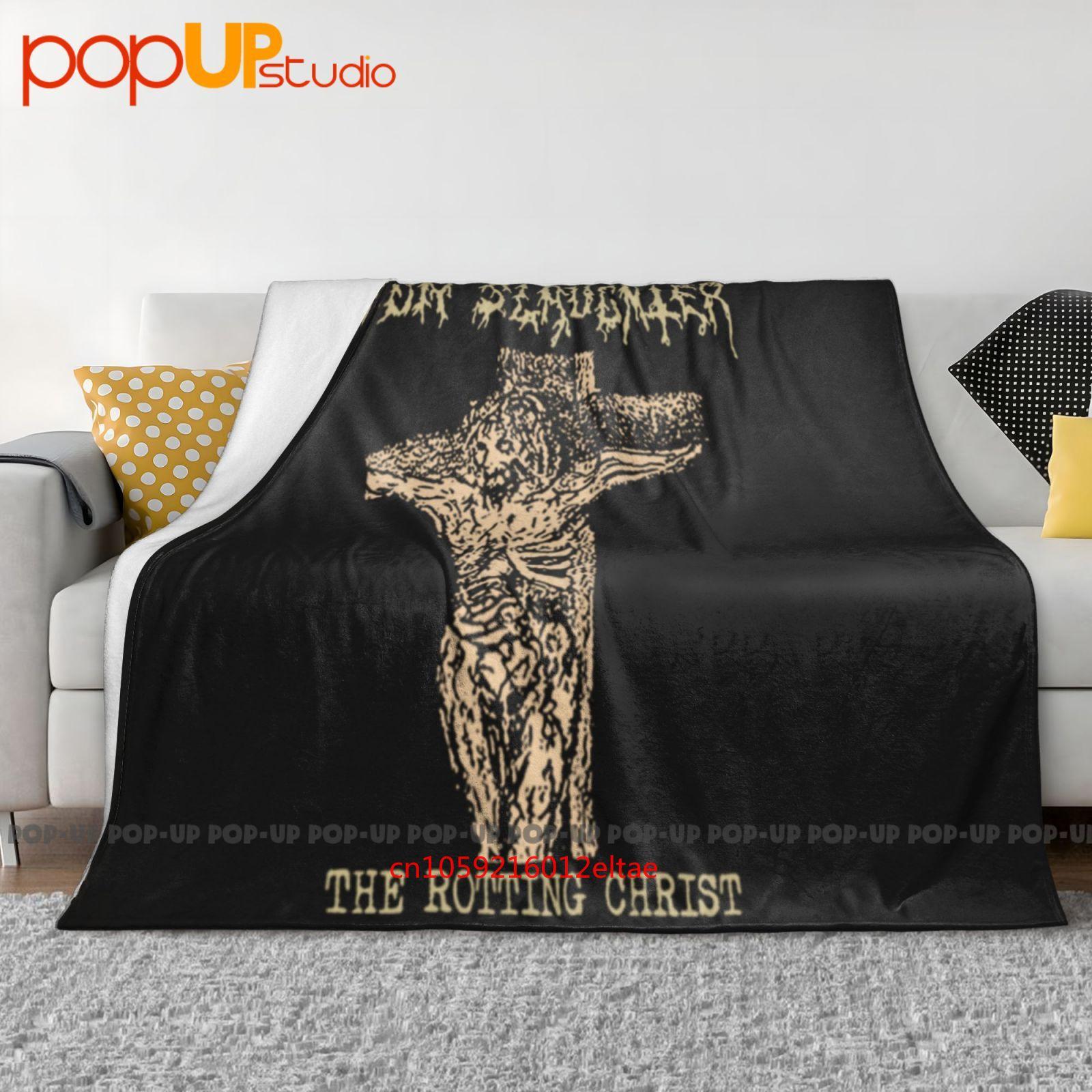 Nunslaughter The Rotting Christ Ultra-Soft Blanket Quilt Winter Sofa Cover Bed Covers Size: 75*100cm, Weight: 230 GSM