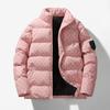 Padded Clothes Men's Autumn and Winter New Trend Letter Cotton Clothes Thickened Warm Stand-up Collar Jacket Men's Bread Clothes