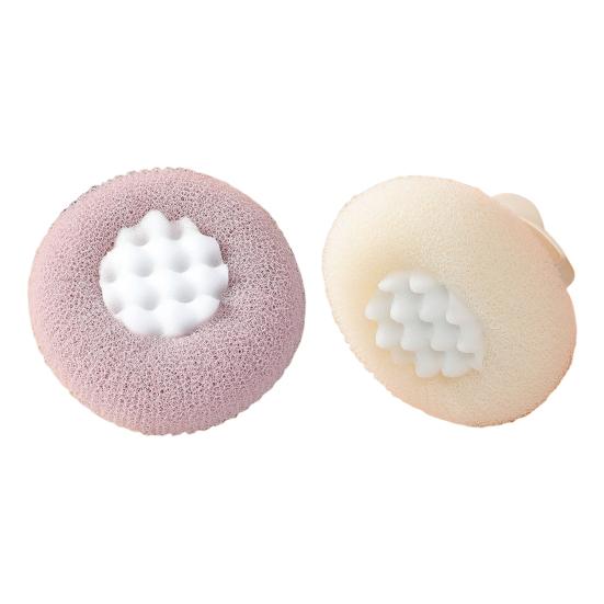 1/2/3/4Pcs Massage Shower Ball Super Soft Sunflower Suction Cup Bath Ball Exfoliating Bath Sponge Cleaning Brush