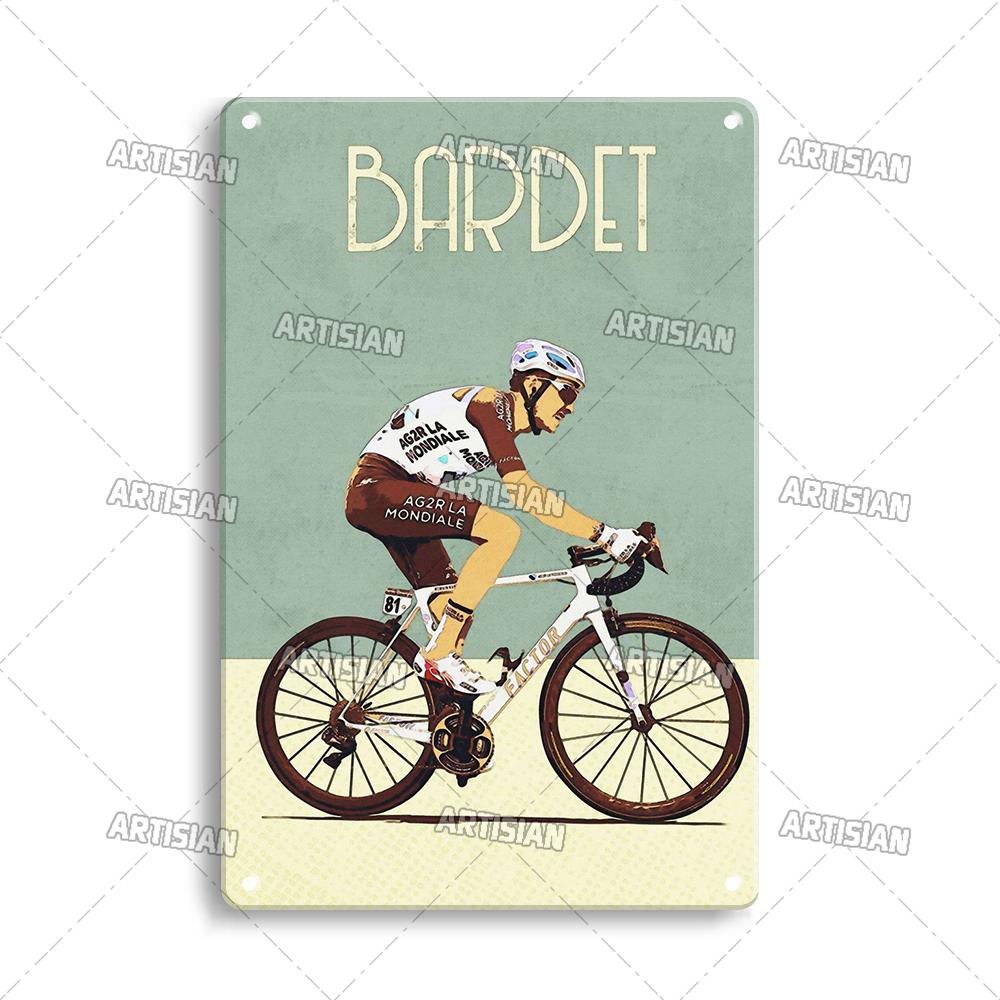 Artisian Cycling Metal Sign Bicycle Riding Tin Plaque Bike Decorative Poster Wall Decor Garage Bar Pub Club Hotel Cafe Kitchen