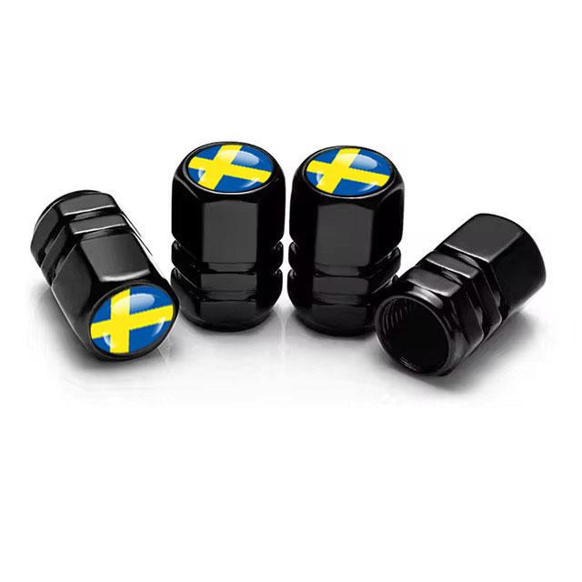 4Pcs Tyre Valve Cover Metal Car Tire Wheel Stem Air Valve Cap for Volvo XC40 XC60 XC90 C30 C70 S60 V50 V60 V70 Auto Accessoories