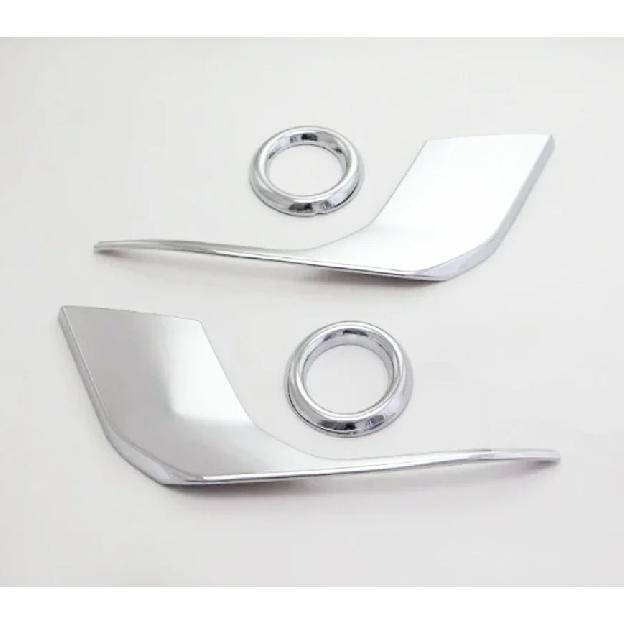 Car styling front fog lamp decorative frame For Mitsubishi ASX 2016 2017 2018  ABS chrome fog lamp bezel trim cover