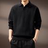 Luxury British Retro Seagull Collar Polo Men's Autumn/Winter Knit Sweater