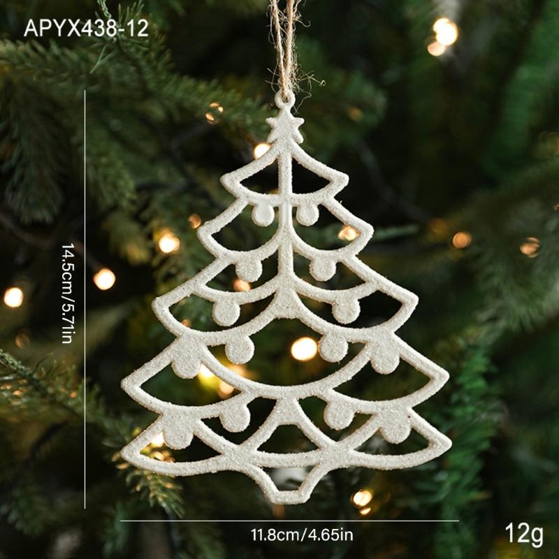 Weiße Kunststoff-Weihnachtsbaumdekorationen Bruchsichere Weihnachtskugeln Hängedekoration für Feiertagsbaumschmuck