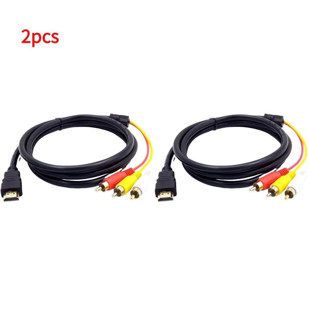 HDMI-compatible To 3RCA Cable 1.5M Audio Video Wire Cable Connector Adapter for Set-Top Box To TV DVD Laptop HDMI To RCA Cable