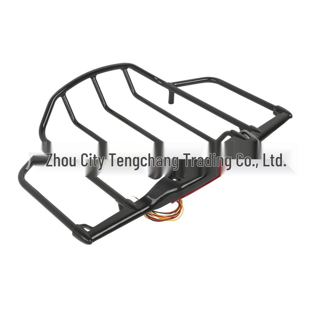 Motorcycle Rear Luggage Rack with LED Lights for Harley Traveler (1993-2013)