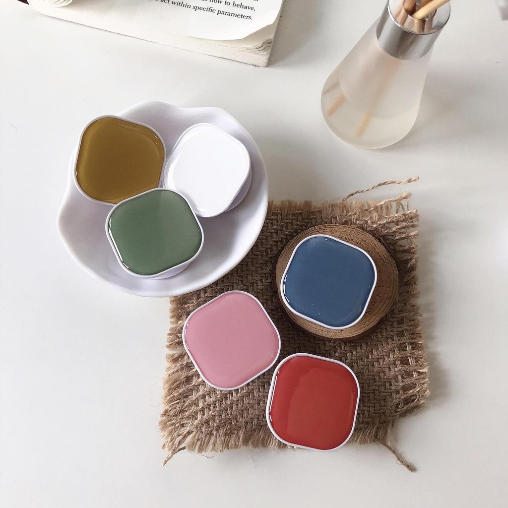 Rotatable Square Mobile Phone Holder: Foldable, Solid Color, Multi-Function with DIY Logo