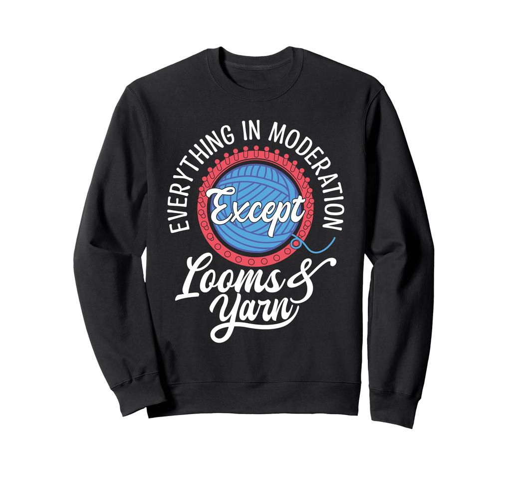 Webstuhl Garn Faser Künstler Häkeln Webstuhl Stricken Sweatshirt