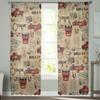 Farmhouse Truck Cows Rooster Curtain For Living Room Transparent Tulle Curtains Window Sheer For The Bedroom Accessories Decor
