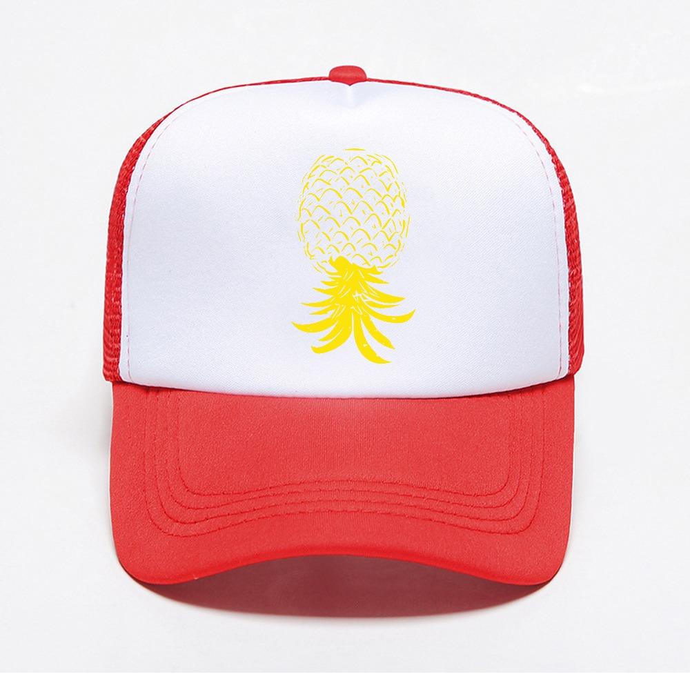 Anime Pineapple Baseball Cap Classic Mesh Breathable Adjustable Snapback Hats Unisex Active Sporty Dad Hat