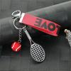 Tennis Racket Tennis Keychain Creative Sports Keyring Tennis Racket Pendant  Hanging Accessory