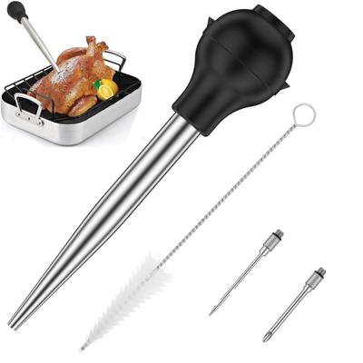 Sada stříkaček na maso, injektor na grilování, krůtu, BBQ, kořenící omáčku, jehlu, vařicí stříkačku, nerezový injektor, vařicí stříkačku