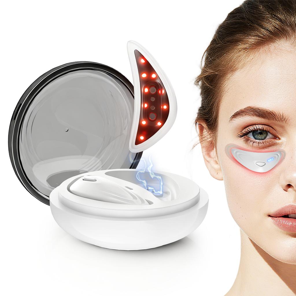 Red Light Microcurrent Eye Massager LED Under Eye Patches Eye Care Device Eye Rejuvenation Pads for Puffy Eyes and Dark Circles