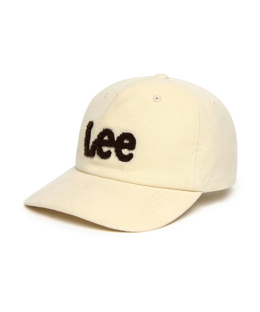 LEE Boucle Twitch Logo Cotton Cap Ivory