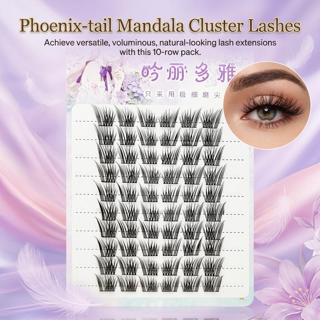 C Curl Black False Eyelashes Natural Volume Fiber Lashes for Party Wedding Daily Makeup