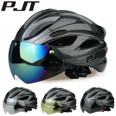 PJT Ultralekkie Magnetyczne Gogle Kask Rowerowy Lekka Powłoka PC i Konstrukcja z Pianki EPS Kask Rowerowy Kask Rowerowy MTB