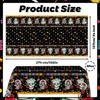 MEHOFOND 3 Pcs Day of The Dead Plastic Tablecloth, Dia De Los Muertos Disposable Table Cover for Halloween, Mexican Skull Floral Fiesta Party