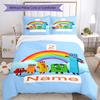 Set Biancheria da Letto con Nome e Numeri Personalizzato 3 Pezzi Copripiumino Chiusura Include 1 Copripiumino e 2 Federe, Morbido e Confortevole per Tutte le Stagioni.