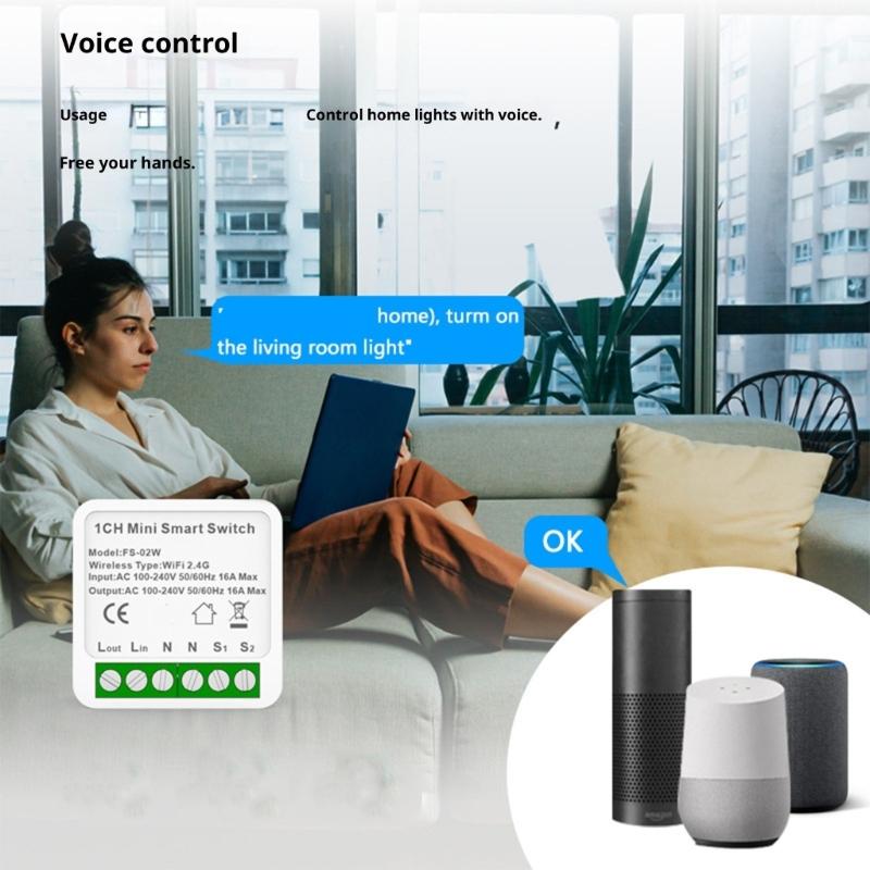 Multiple Channel Home Automation In Wall Switches with Voice Control Timer Scheduling and Remote Access