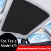 2026 For Model Y Juniper Sunshade Magnetic Suction Clip Sunroof Honeycomb Sunshades Model 3 Highland Skylight Accessory