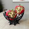 Hollow Out Candy Basket Creative Fruits Plate Bowl Funny Halloween Spider Web Basket  Kids Gift