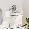 Vidaxl Wall Shelf, White, 100X35X30.5 Cm, Wood-Based Material