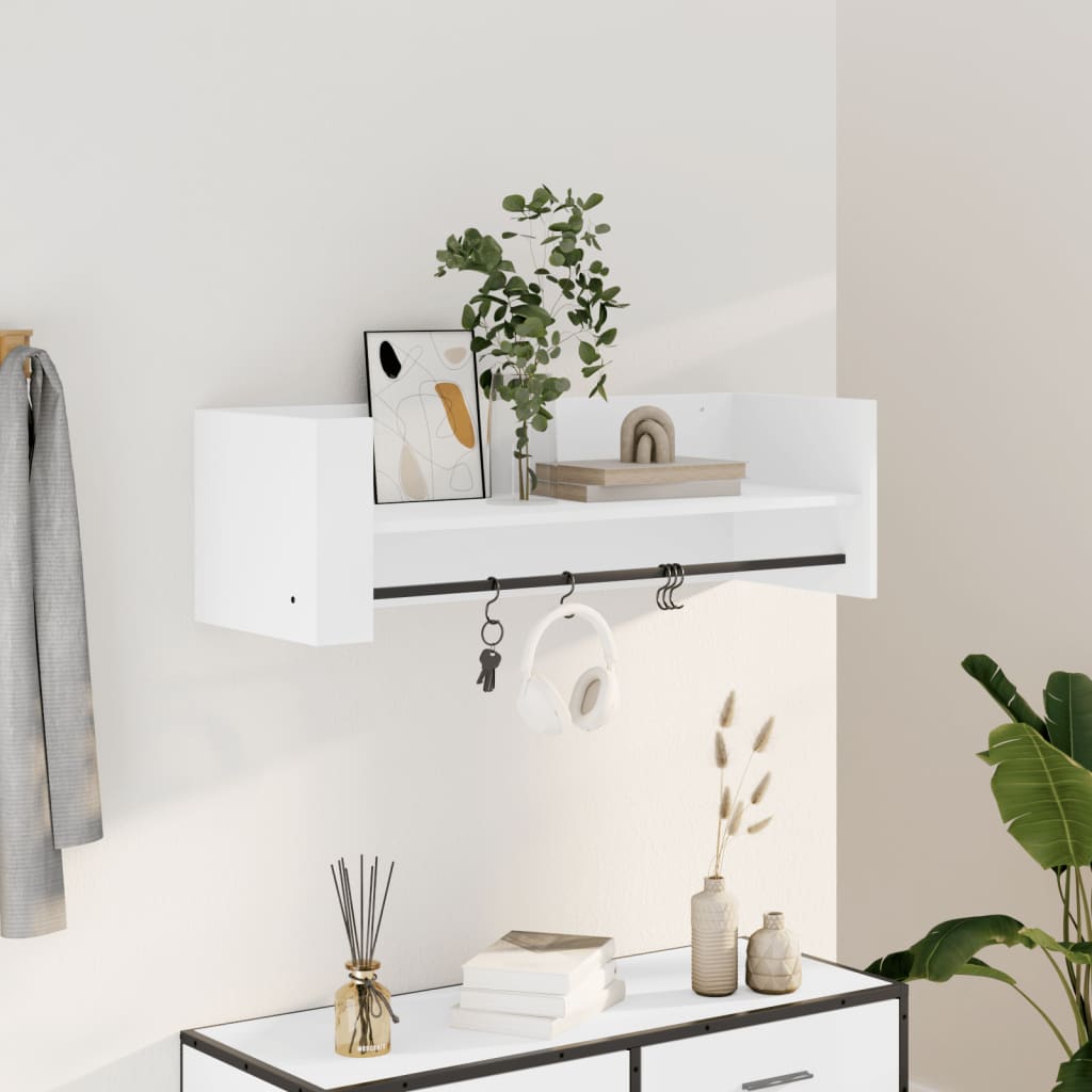 Wall Shelf White 100 x 35 x 30.5 cm Particleboard