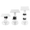 Adjustable Table Pedestal Stand Leg 334mm to 720mm Bright Surface for RV Caravans Boats Yachts Homes