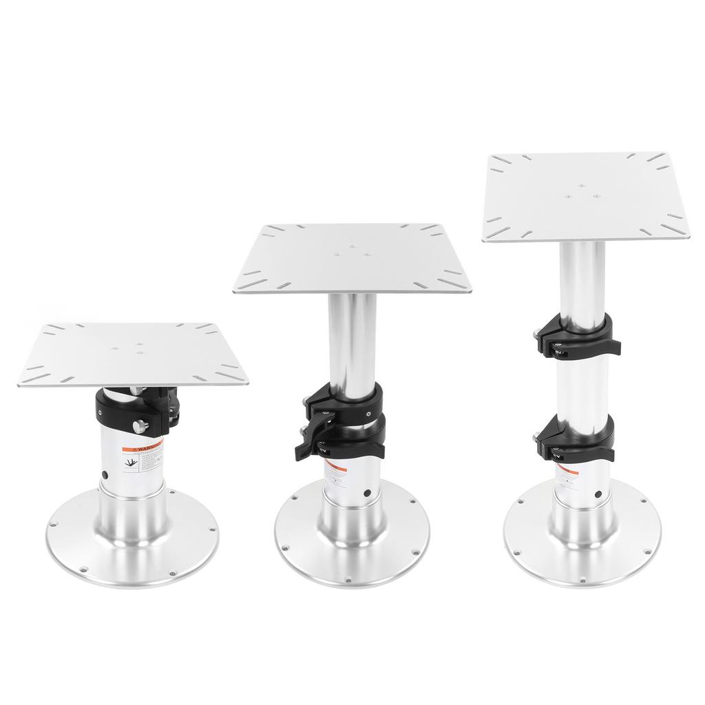 Adjustable Table Pedestal Stand Leg 334mm to 720mm Bright Surface for RV Caravans Boats Yachts Homes
