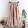 Korean Style Women's Wide-Leg Linen Pants: Summer Solid Color Fashion Casual Trousers