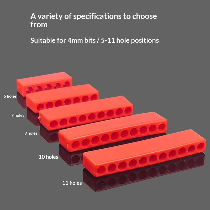 1Pcs 4-32 Hole 1/4 Holder Screwdriver Storage Box Hex Shank Screwdriver Plastic Screwdriver Storage Screwdriver Bit Holder
