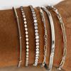 Bohemian Minimalist Women's Hand Jewelry Set: 6 Multi-layer Simple Bracelets
