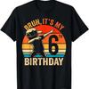 Bruh It's My 6th Birthday Dabbing I'm 6 Year Old Birthday T-Shirt