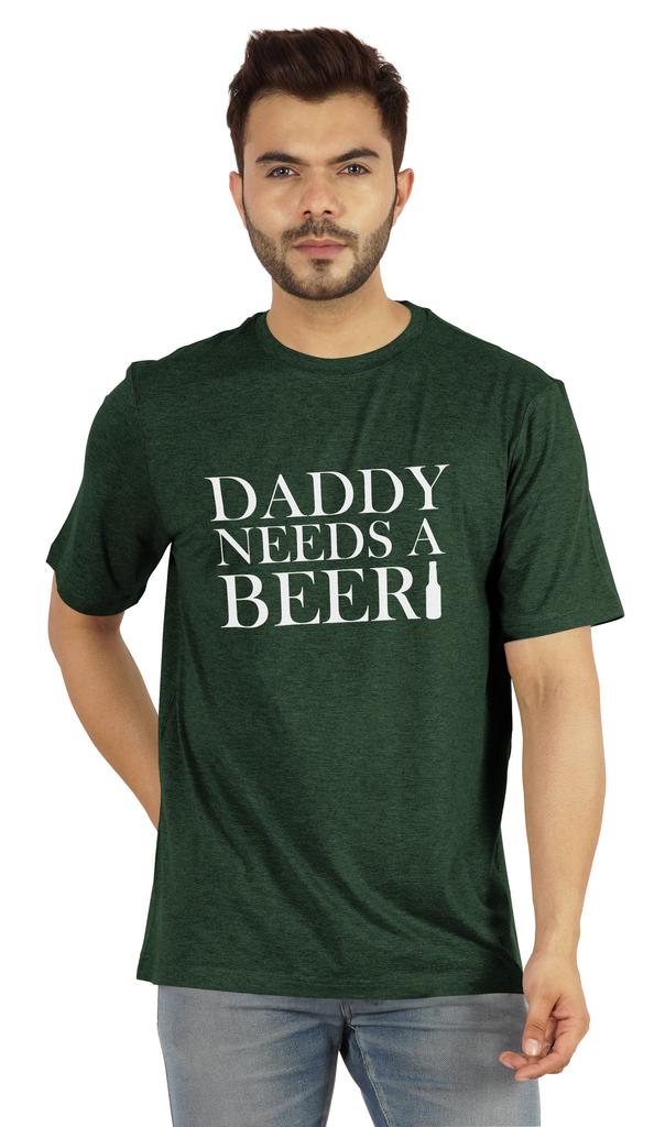 Inkmeso Graphic Tshirt For Men  s   Daddy Needs A Beer   Funny Quotes Dad  s Drinking Tee
