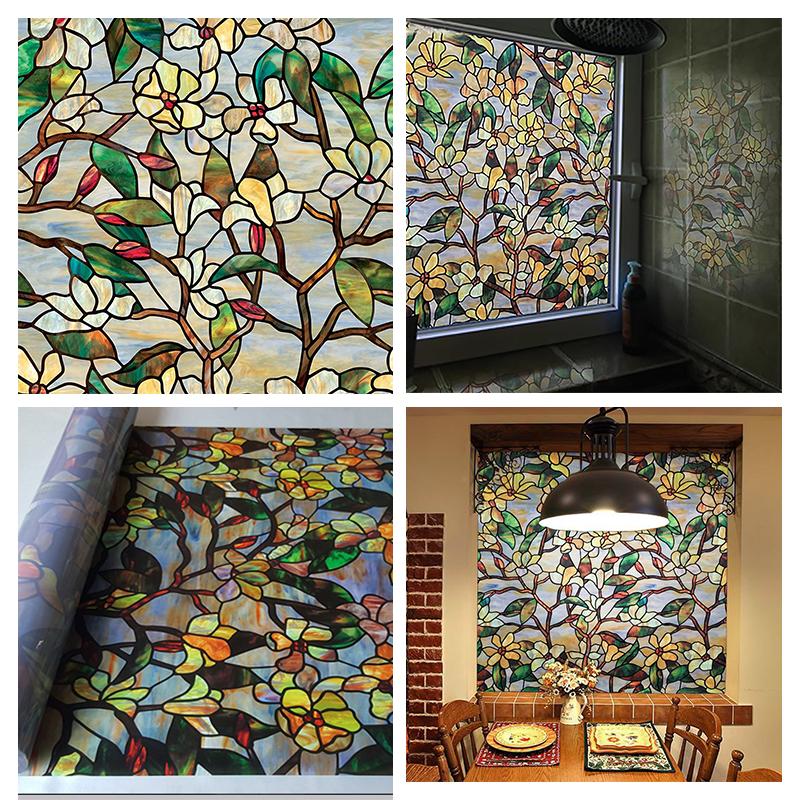 

Витражная пленка для окон, неклеящаяся статическая пленка для тонирования окон, матовая стеклянная пленка для приватности, оконная пленка, декоративная пленка 30x300cm