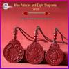 Nine Palaces Cinnabar Bagua Pendant - Purple Gold Sand Men's & Women's Necklace