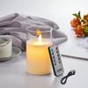 AnnTec LED-Kerzenlicht flackert wie eine echte warme Kerze. Kein Energieverbrauch. Spezielle Fernbedienung. Helligkeit LED Weiß x Höhe [USB wiederaufladbar]. Kerze, Flamme,