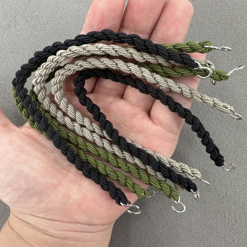 10pcs Boot Straps Militaries Leg Straps Elastic Boot Bands with Metal Hook for Outdoor Activity