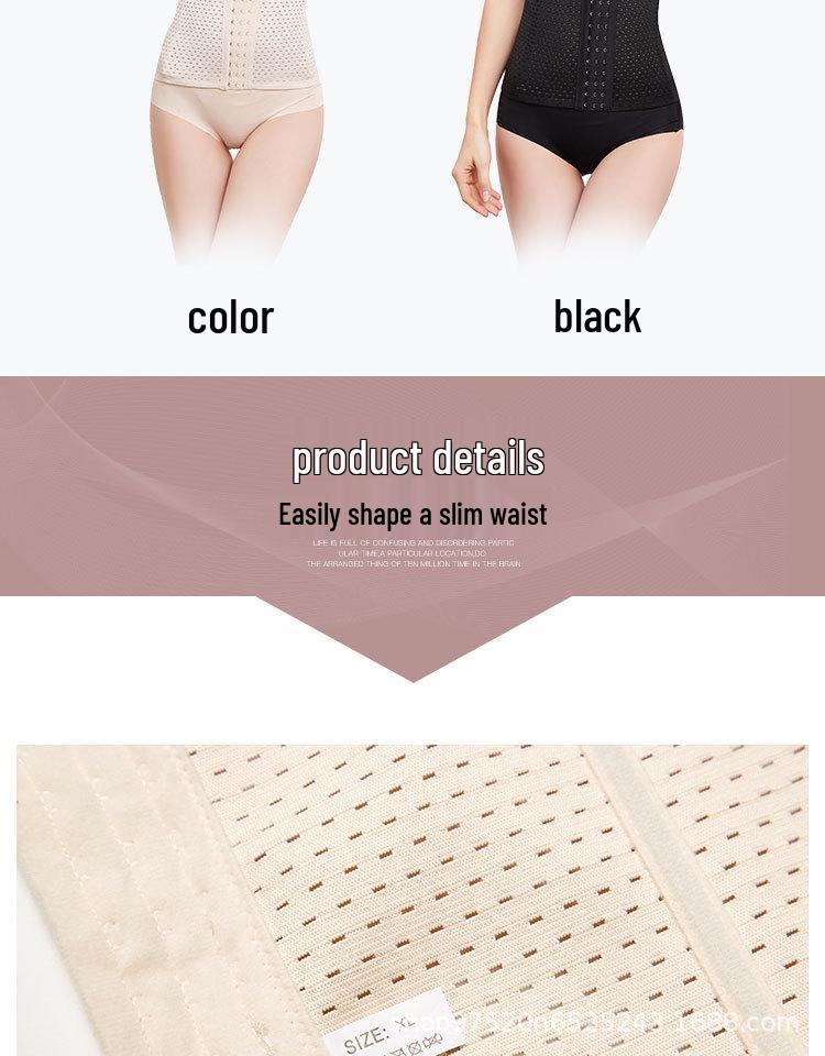 Breathable Postpartum Belly Shaper with Three-Row Buckle