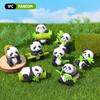 Kreative Kawaii Mini Harz Panda Serie Figur Miniatur Bonsai Puppenhaus Dekoration Zubehör Für Kinder Geschenk Spielzeug
