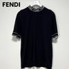 Used FENDI Mock Neck T-Shirt, Black, Regular Domestic, Overseas Size L, Meguro Ren Worn