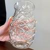 Ananasgeprägtes Glas, 480ml Saftbecher für Kaltgetränke, Sodawasser-Kaffeeglas für die Hausbar, Vintage-Geschenk für Frauen