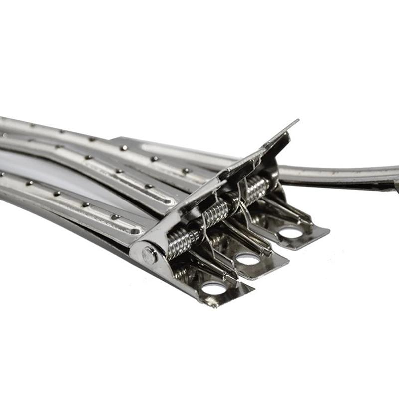 

10Pcs Hair Care Clips Stainless Steel Hairdressing Sectioning Clips Clamps For Hairdressing Tools