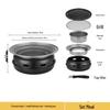 Korean Style Portable Round Charcoal Grill for Home and Outdoor Use.